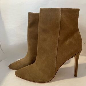 RAYE Tan Suede Heeled Boots